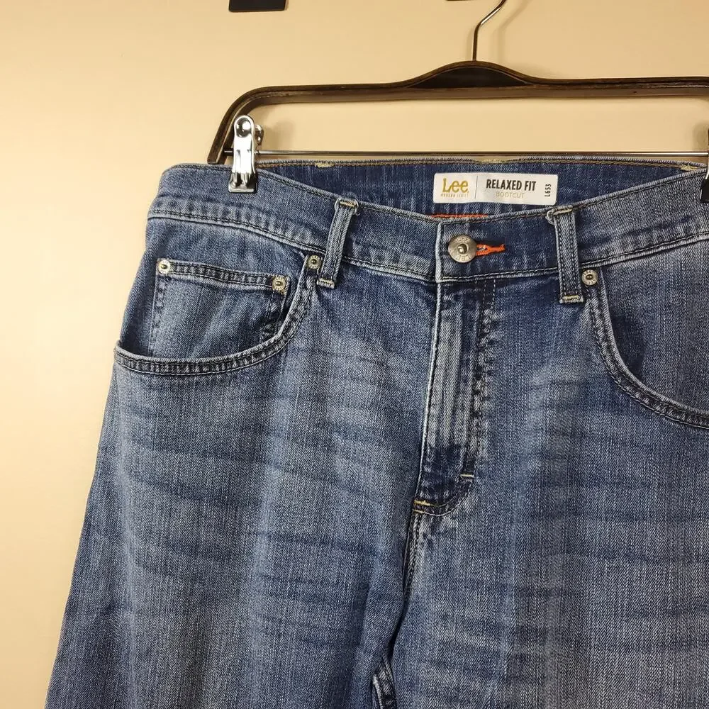 Lee Relaxed Fit Bootcut Leg Jeans Size 36x32